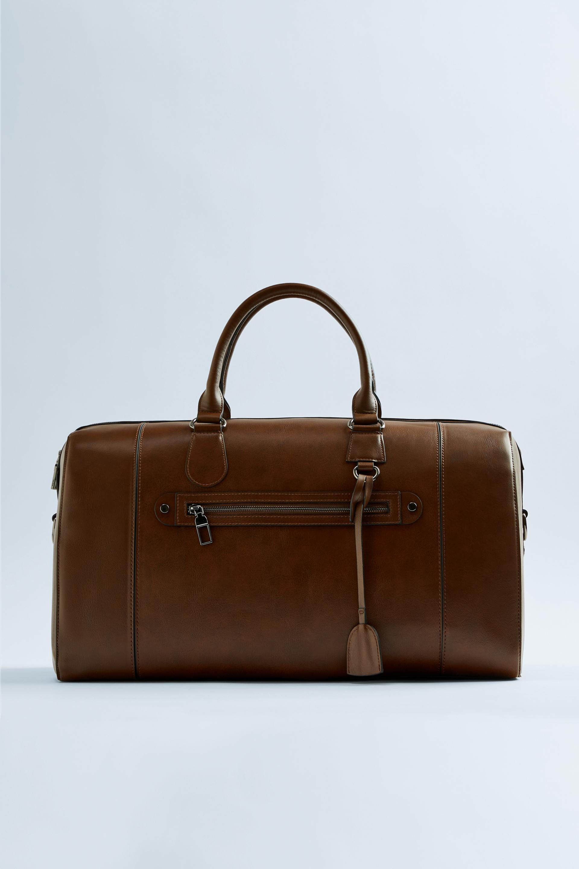 Brown Minimalist Travel Bag Zara Singapore Brown Minimalist Travel Bag Zara