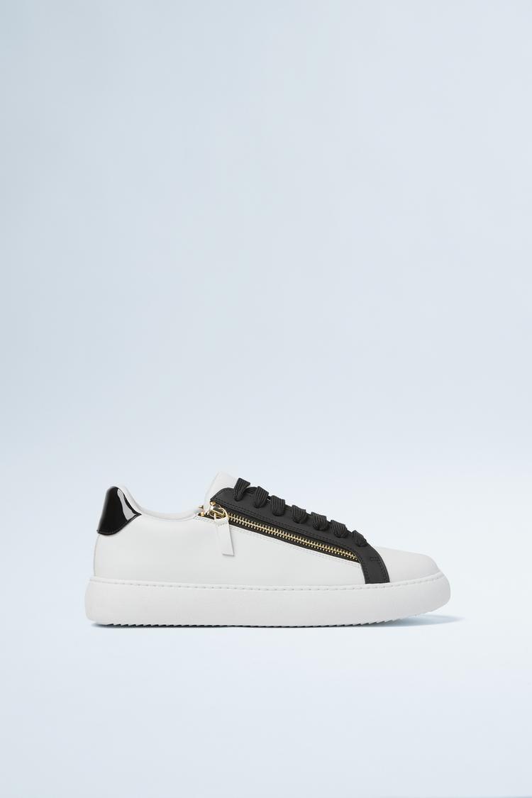 Zippered Sneakers Zara Light Zara United States