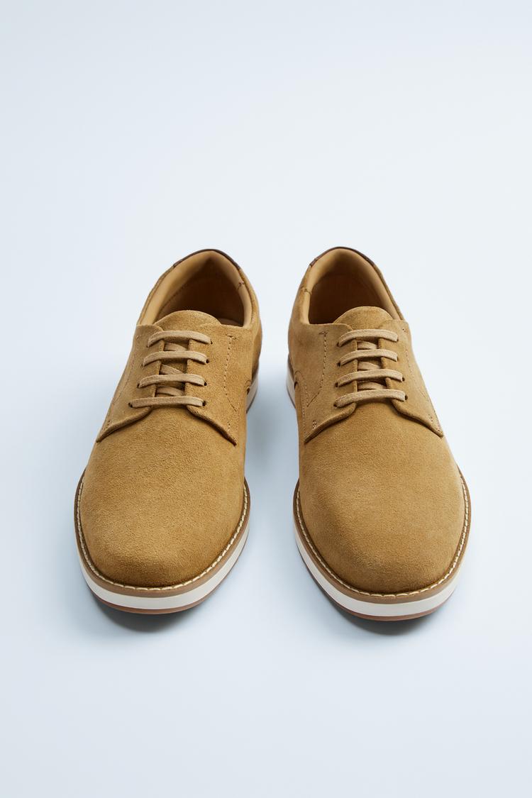 Casual Brown Leather Shoes Zara International
