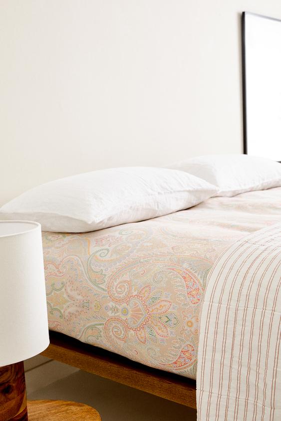 Multicoloured Paisley Duvet Cover Zara Poland