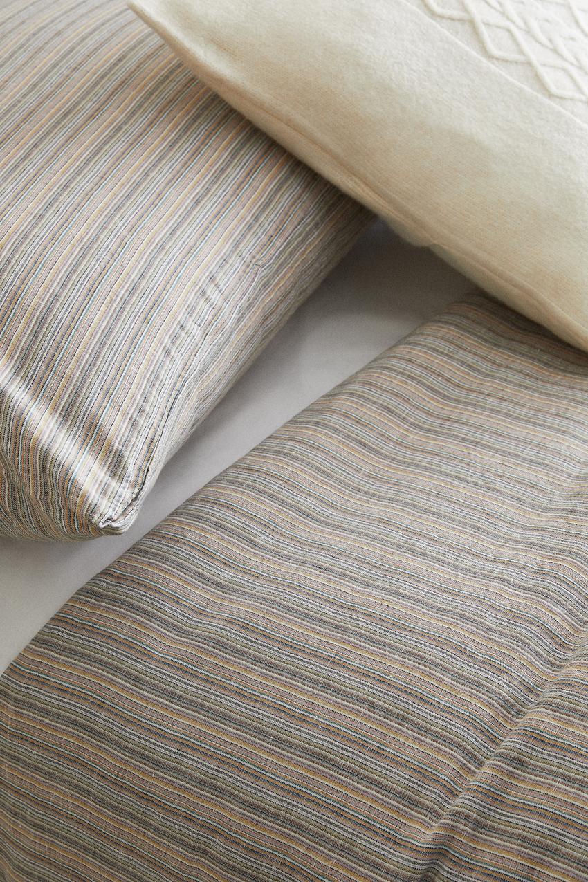 Duvet Cover With Multicoloured Stripes Zara United Kingdom