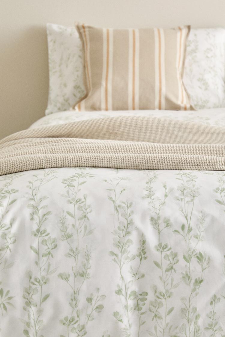 Botanical Print Duvet Cover Zara United Kingdom
