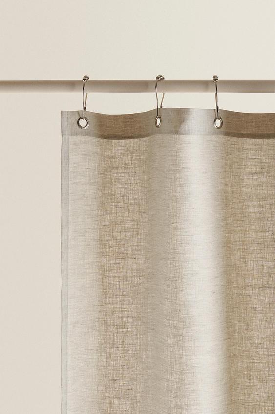 Cortina De Ducha Lino Zara Mexico Cortina De Ducha Lino Zara Mexico