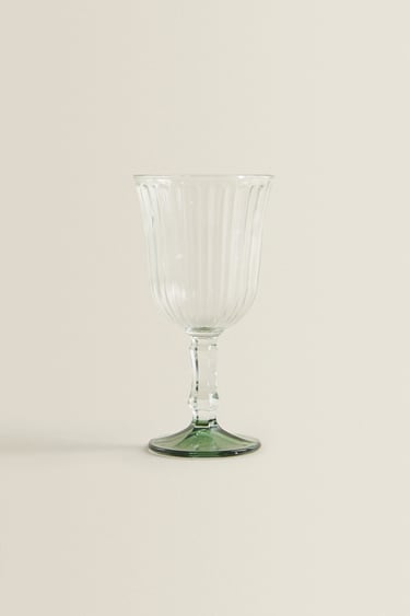 Image 0 of RAISED DESIGN WINE GLASS from Zara