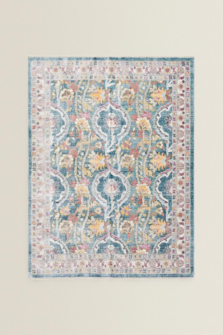 Fl Print Viscose Rug Zara Belgium Fl Print Viscose Rug Zara Belgium