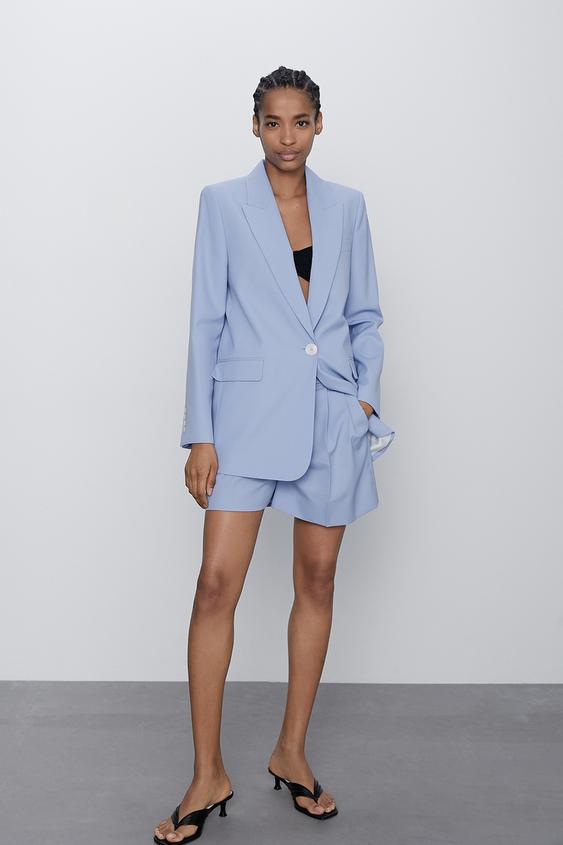 Straight Fit Single Button Blazer Zara Australia Straight Fit Single Button Blazer Zara Australia