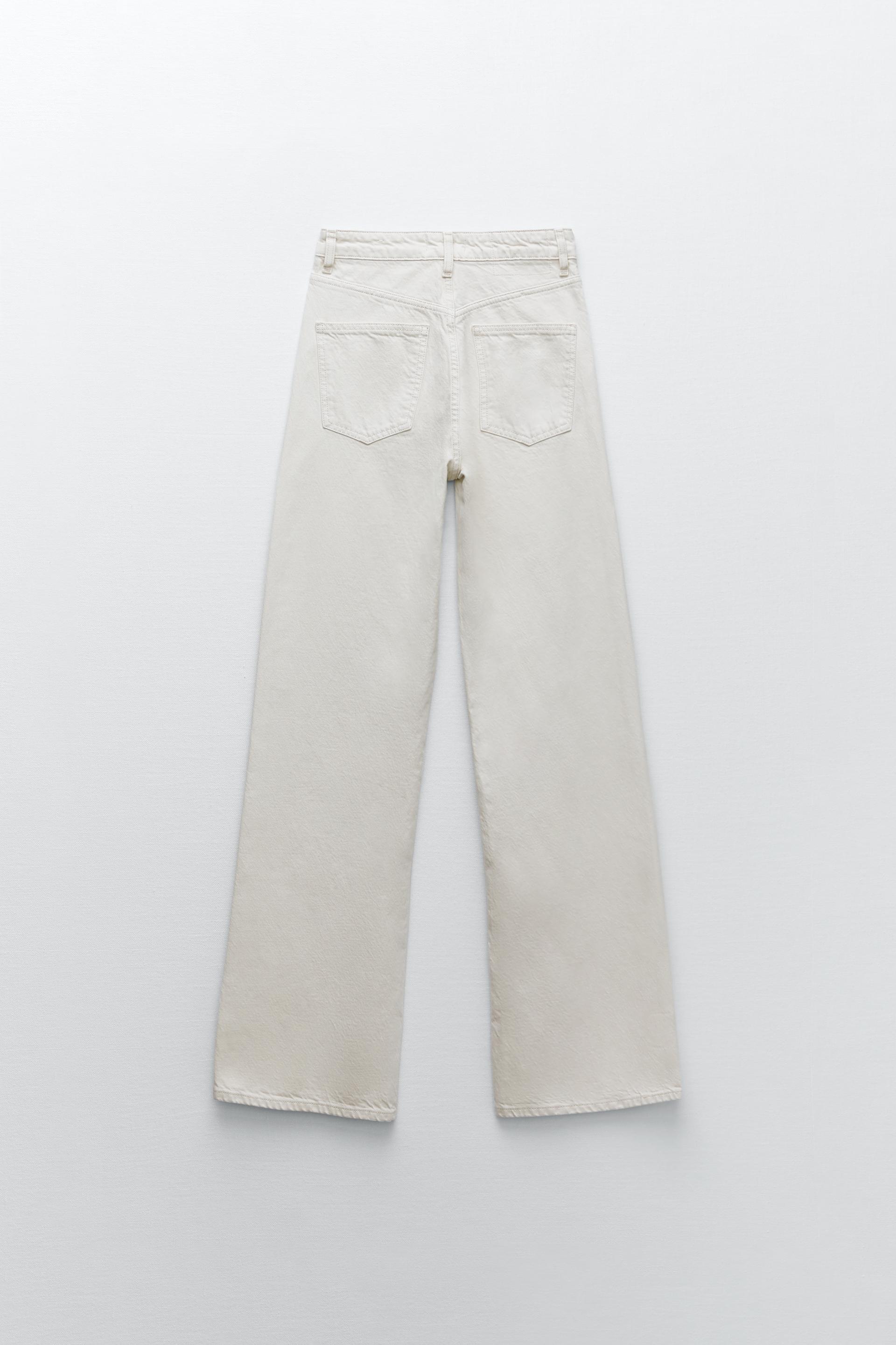 WIDE-LEG JEANS - Ecru | ZARA Australia