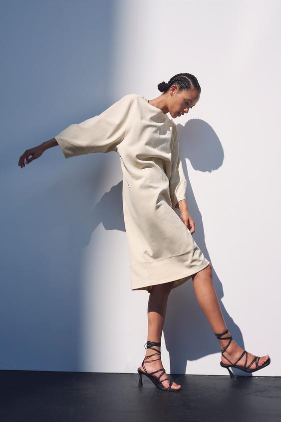 フルスリーブワンピース ベージュ Zara Japan 日本 フルスリーブワンピース ベージュ Zara Japan 日本