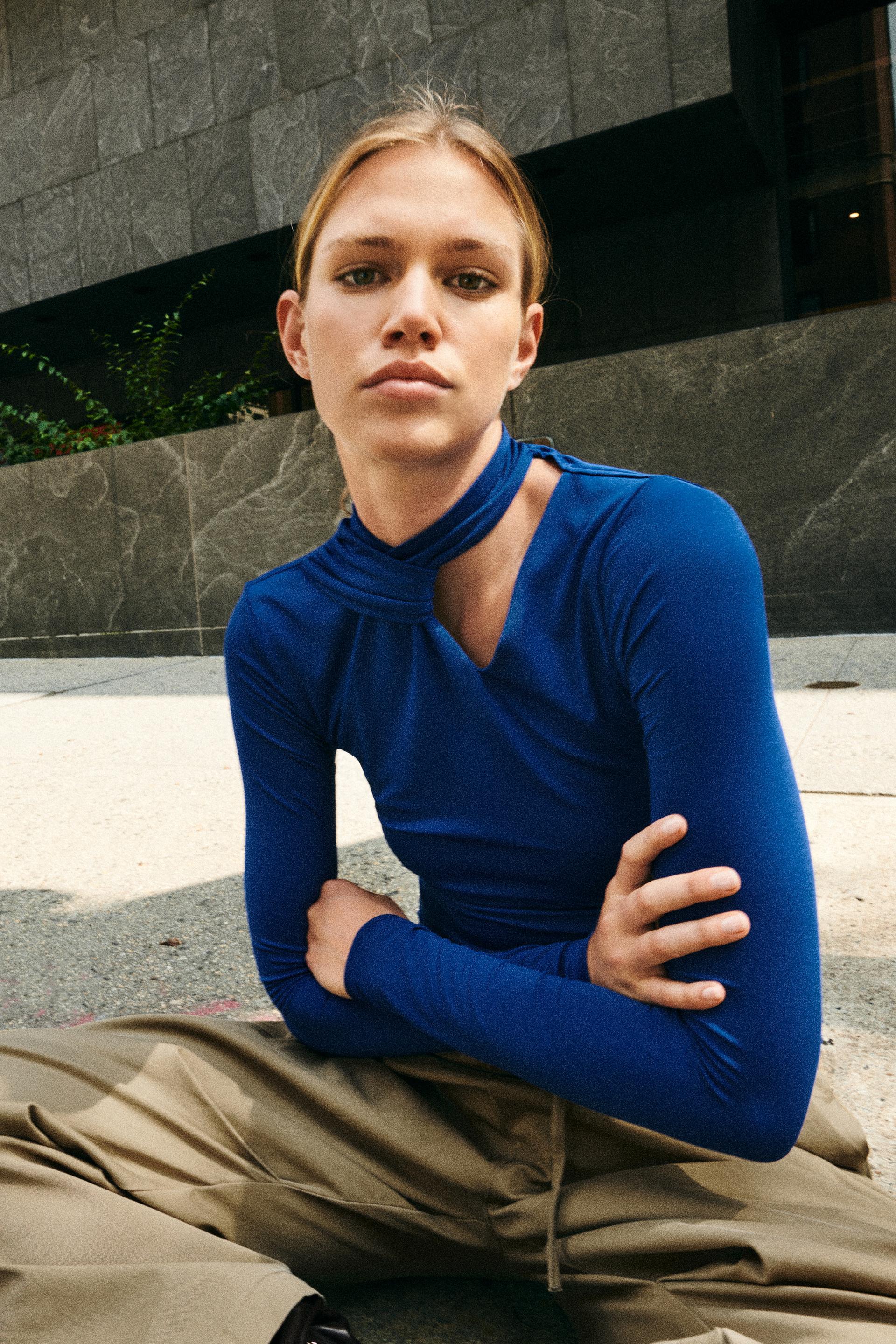 Zara knotted-cut-out-bodysuit, £17.99