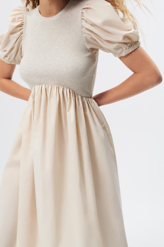 コンビワンピース ライトミンク Zara Japan 日本 コンビワンピース ライトミンク Zara Japan 日本