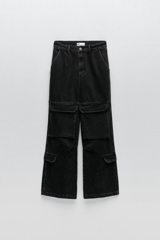 Jeans Cargo Negro Destroyed – Gismar