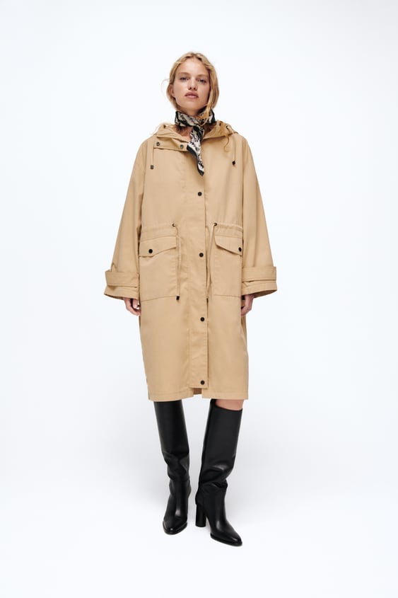 Oversize Trench Coat With Pockets, Zara Trench Coat Nz