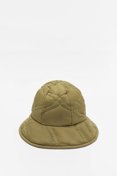 QUILTED BUCKET HAT - Green | ZARA Australia