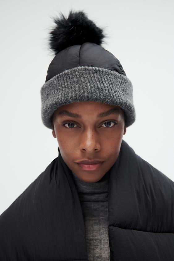 QUILTED BEANIE - Black | ZARA Australia