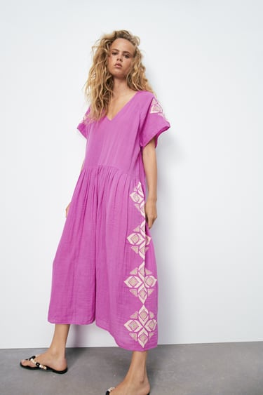 Damen Kleider In Violett Zara Deutschland