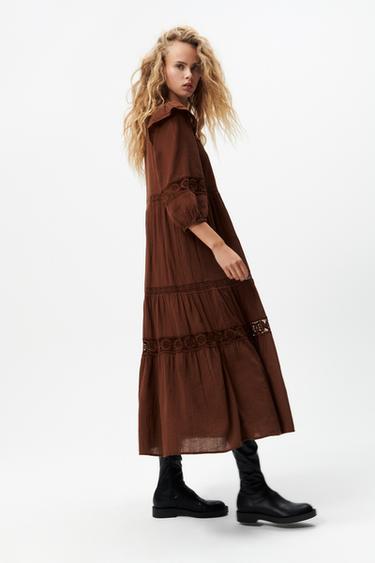 かぎ針編みワンピース レディース Zara 日本