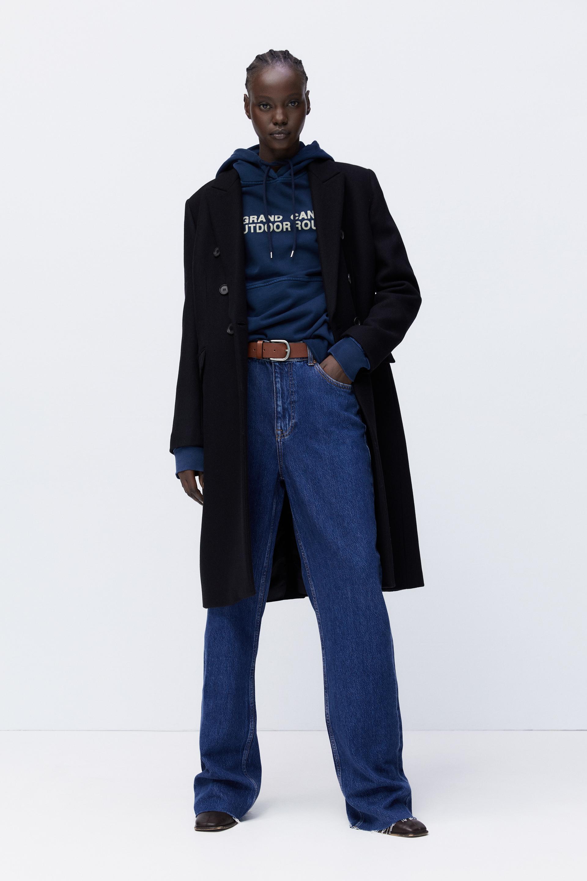 zara contrast sweatshirt