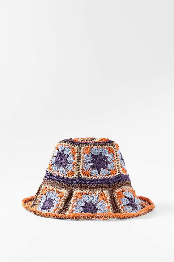 Zara crochet bucket hat Clearance