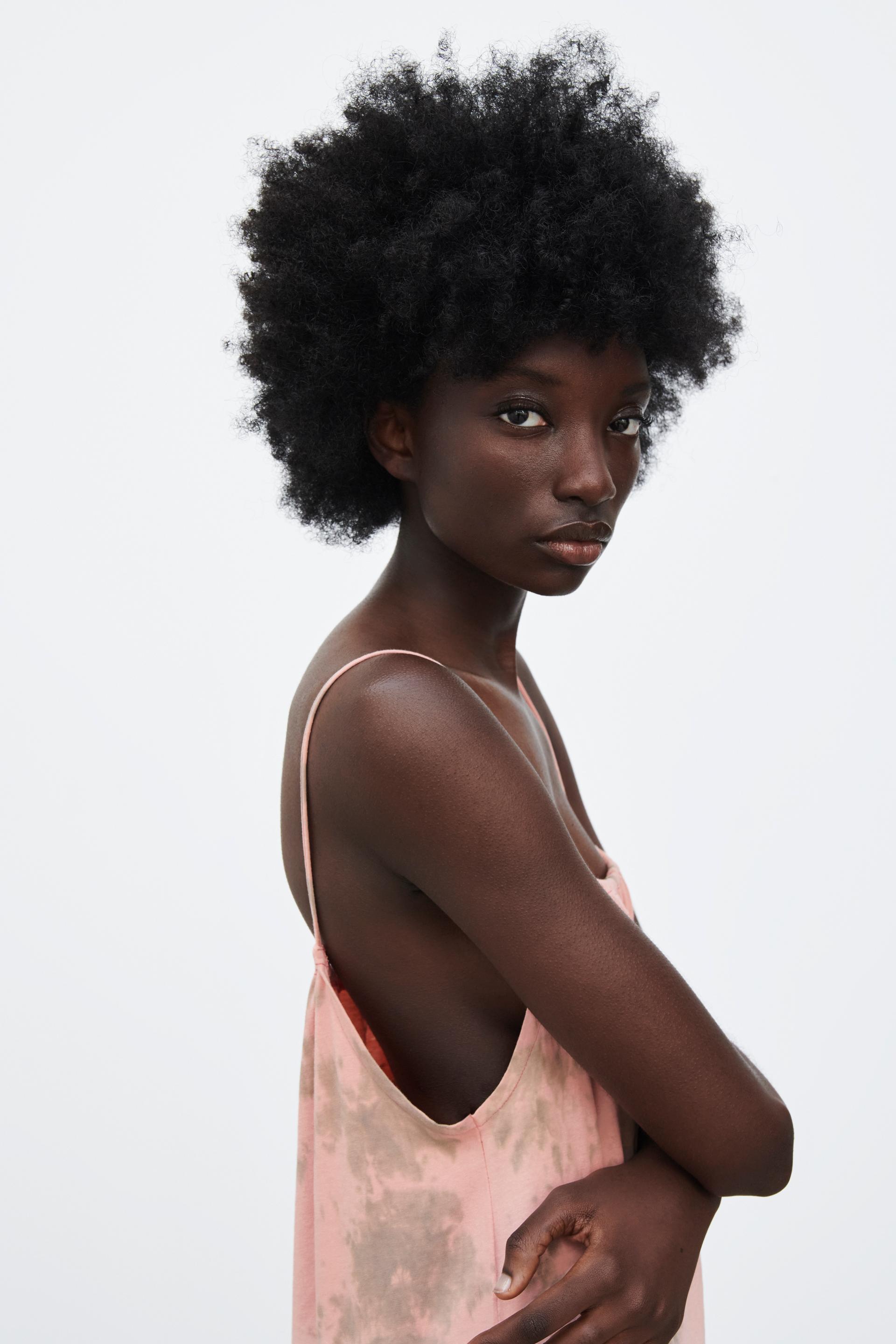 タイダイ柄ワンピース ローズ Zara Japan 日本 タイダイ柄ワンピース ローズ Zara Japan 日本