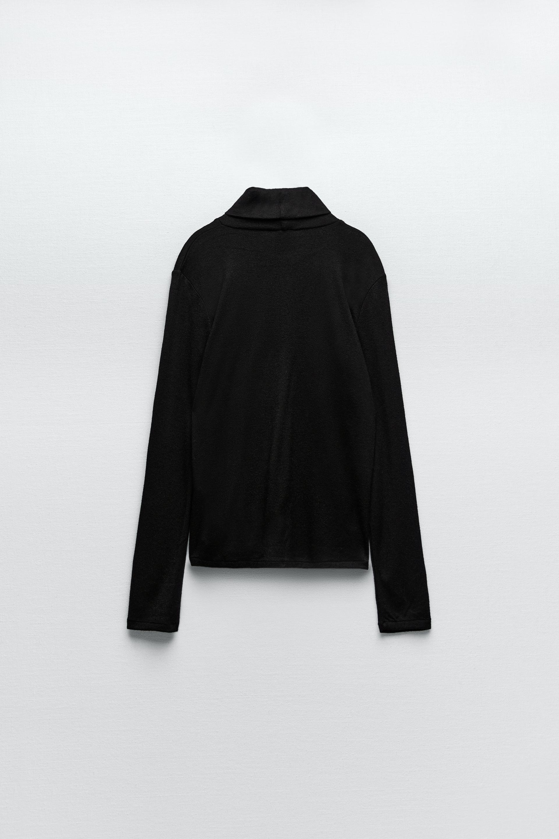 SOFT HIGH NECK SWEATER - Ice | ZARA 