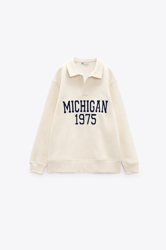 SUDADERA POLO MICHIGAN - Crudo | ZARA Chile