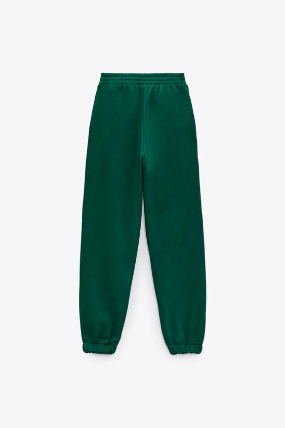 BEL-AIR JOGGING TROUSERS - Green | ZARA 