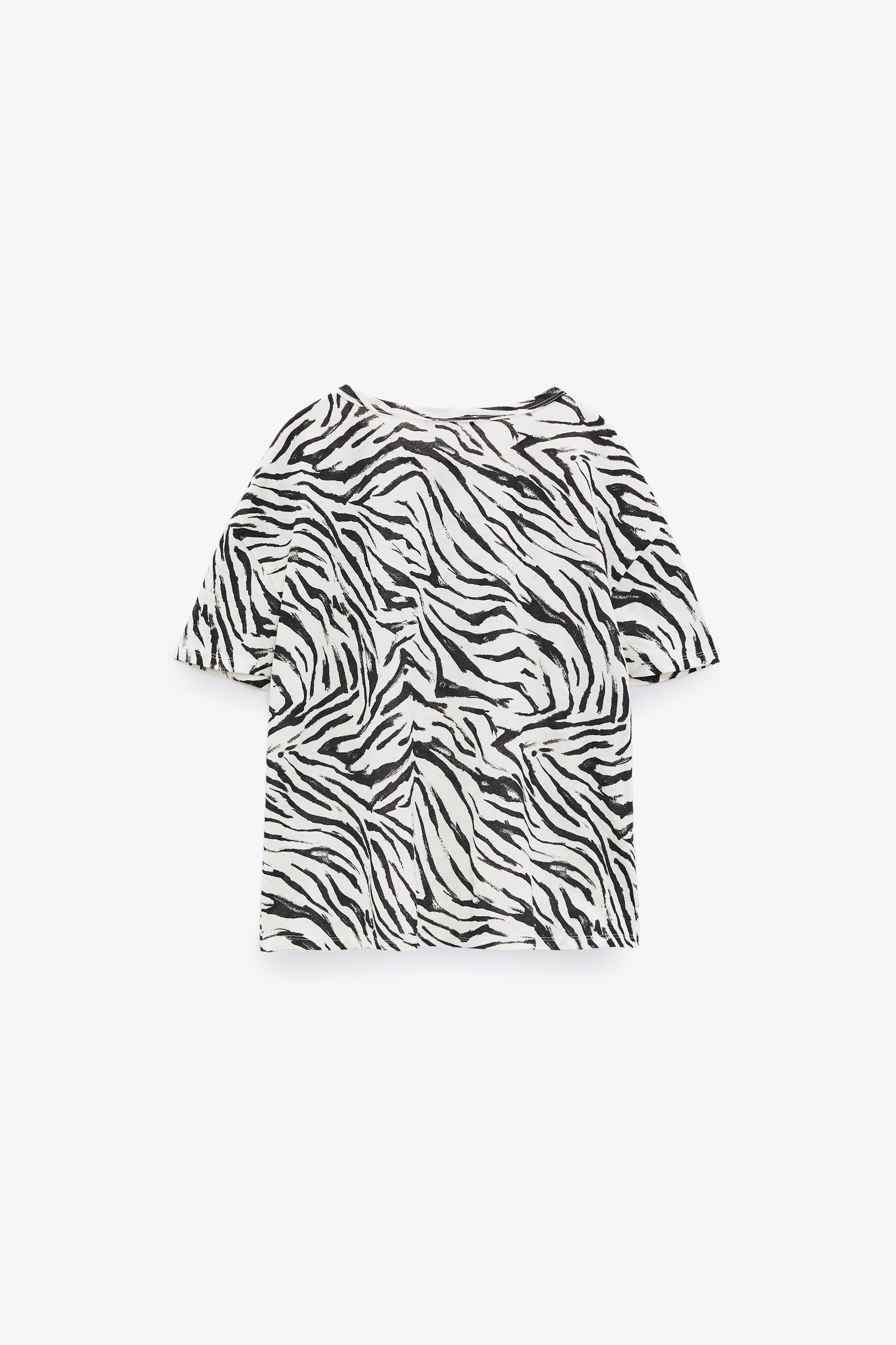 PRINTED T-SHIRT - White | ZARA Australia
