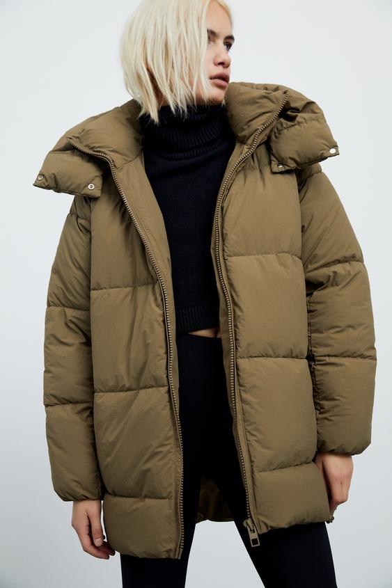 zara womens down jacket