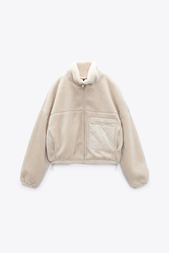 ボアジャケット エクリュ Zara Japan 日本 ボアジャケット エクリュ Zara Japan 日本