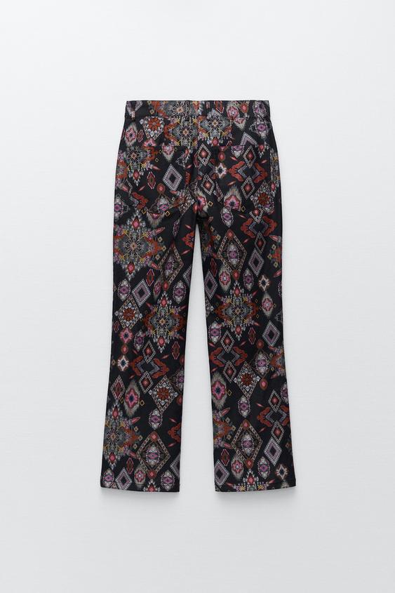 PRINTED TROUSERS - Black | ZARA Australia