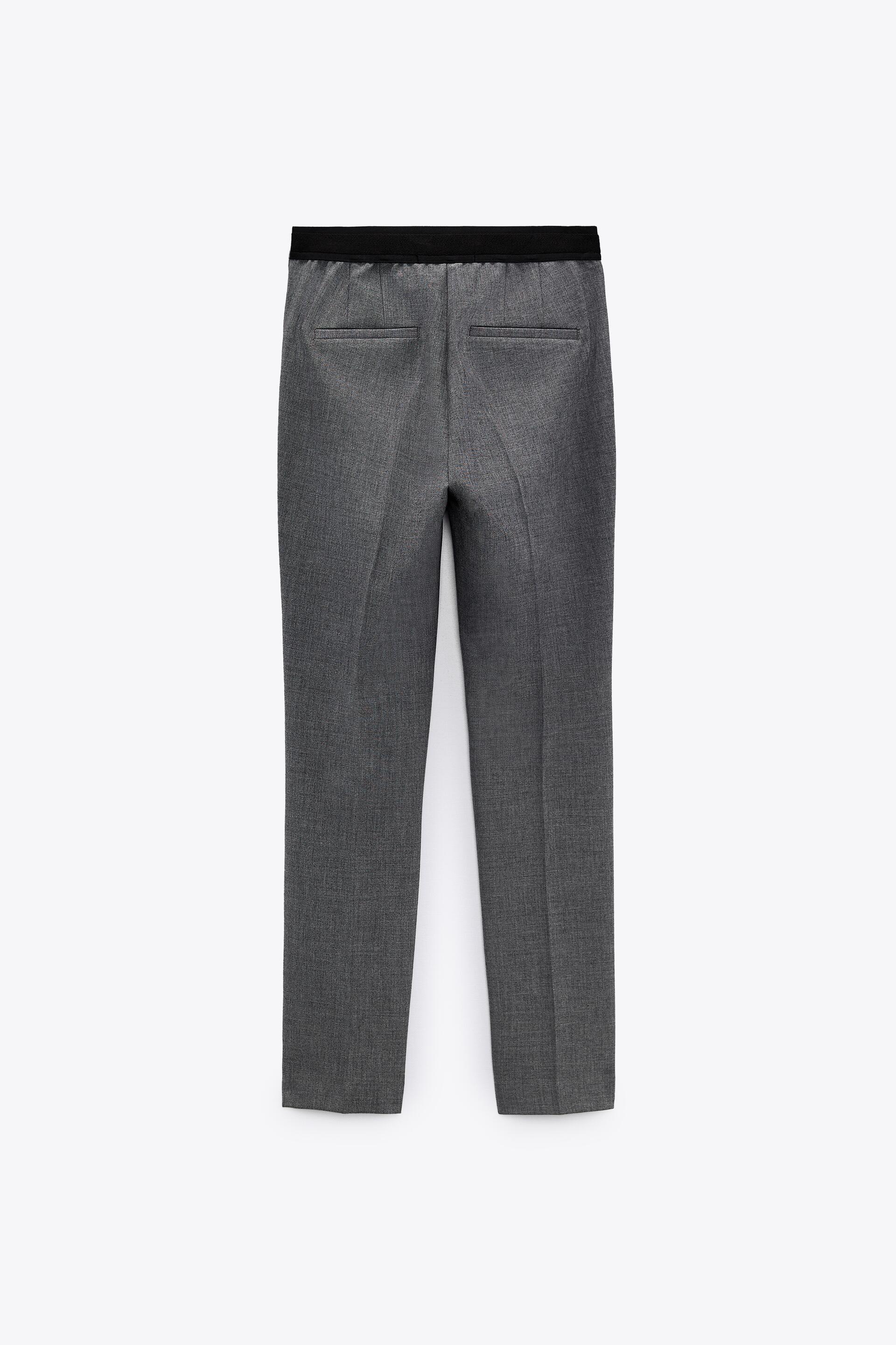 JOGGER WAIST TROUSERS - Grey | ZARA 