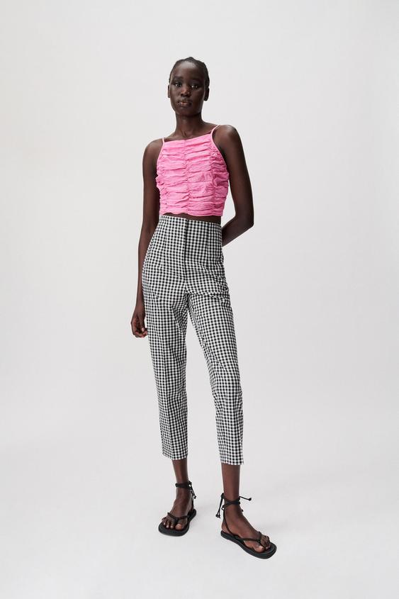 ハイウエストパンツ ホワイト ブラック Zara Japan 日本 ハイウエストパンツ ホワイト ブラック Zara Japan 日本