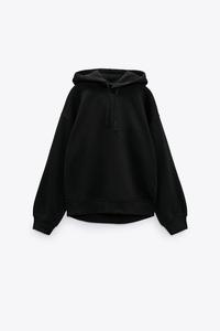 basic moletom com capuz zara