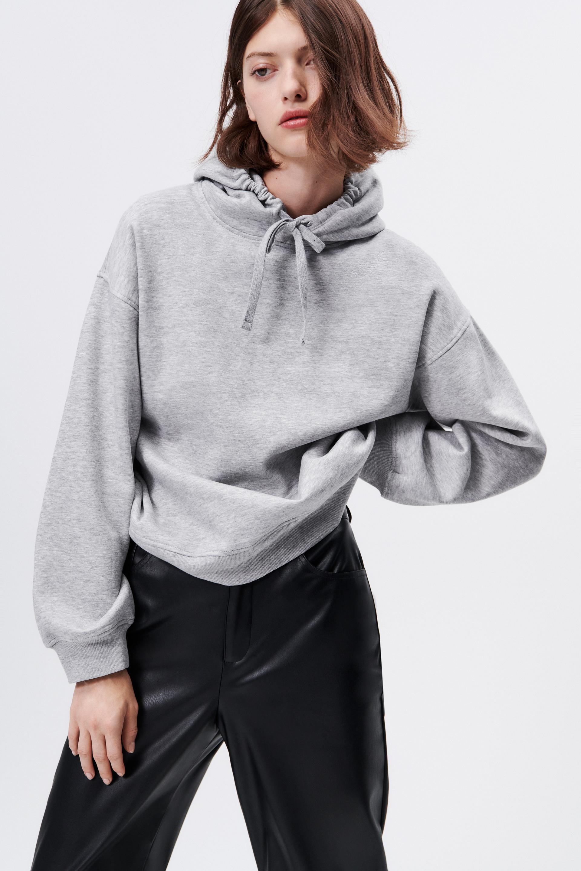 zara lilac moletom com capuz