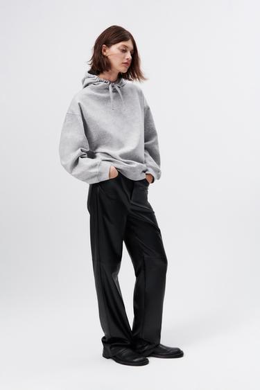 zara moletom com capuzs womens