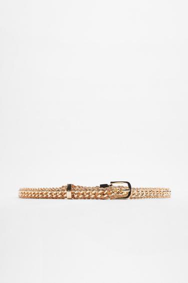 Gold zara belt clearance