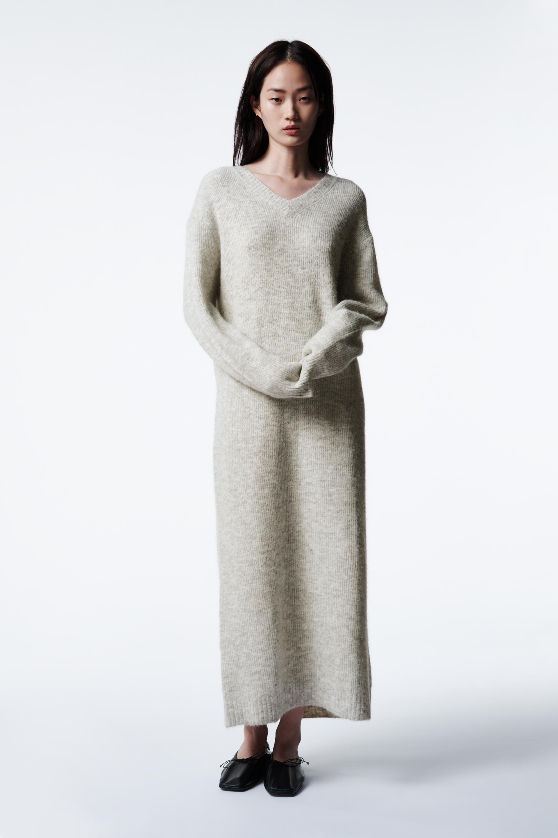 Alpaca Wool Dress Limited Edition Light Grey Zara Georgia Alpaca Wool Dress Limited Edition Light Grey Zara Georgia