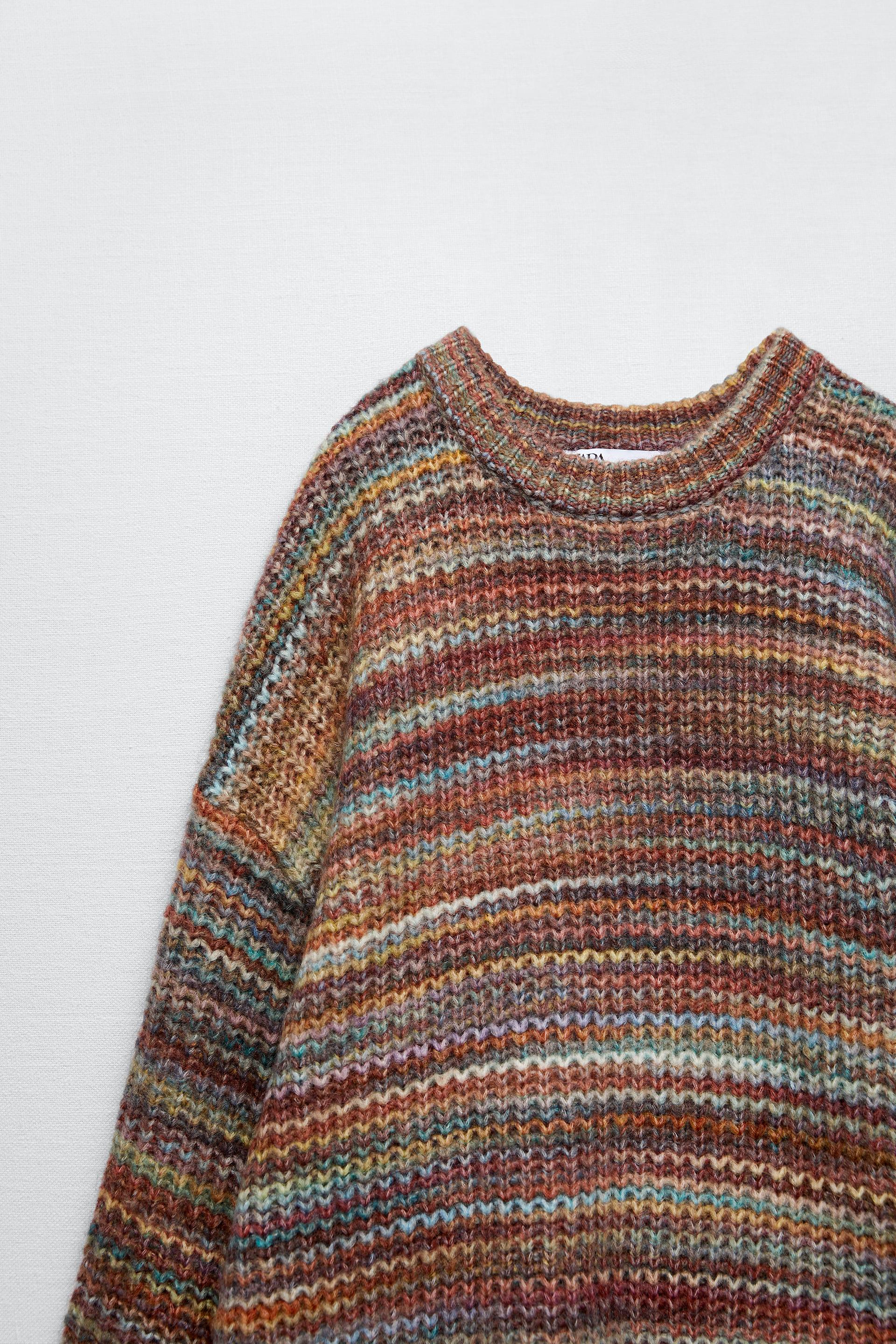 Zara OVERSIZED KNIT SWEATER - 146041516 