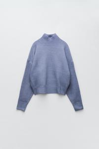 MAGLIA CON COLLO ALTO - Blu chiaro | ZARA Italia / Italy