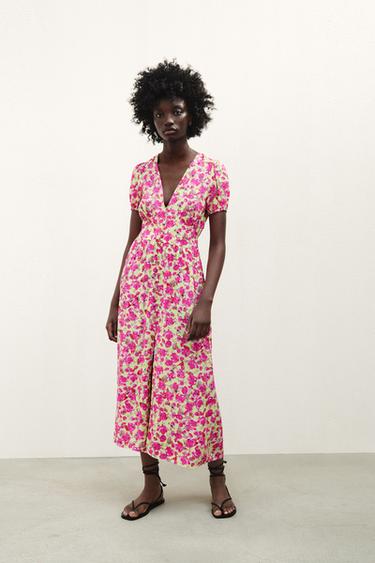 花柄ワンピース レディース 最新コレクション Zara 日本 花柄ワンピース レディース 最新コレクション Zara 日本