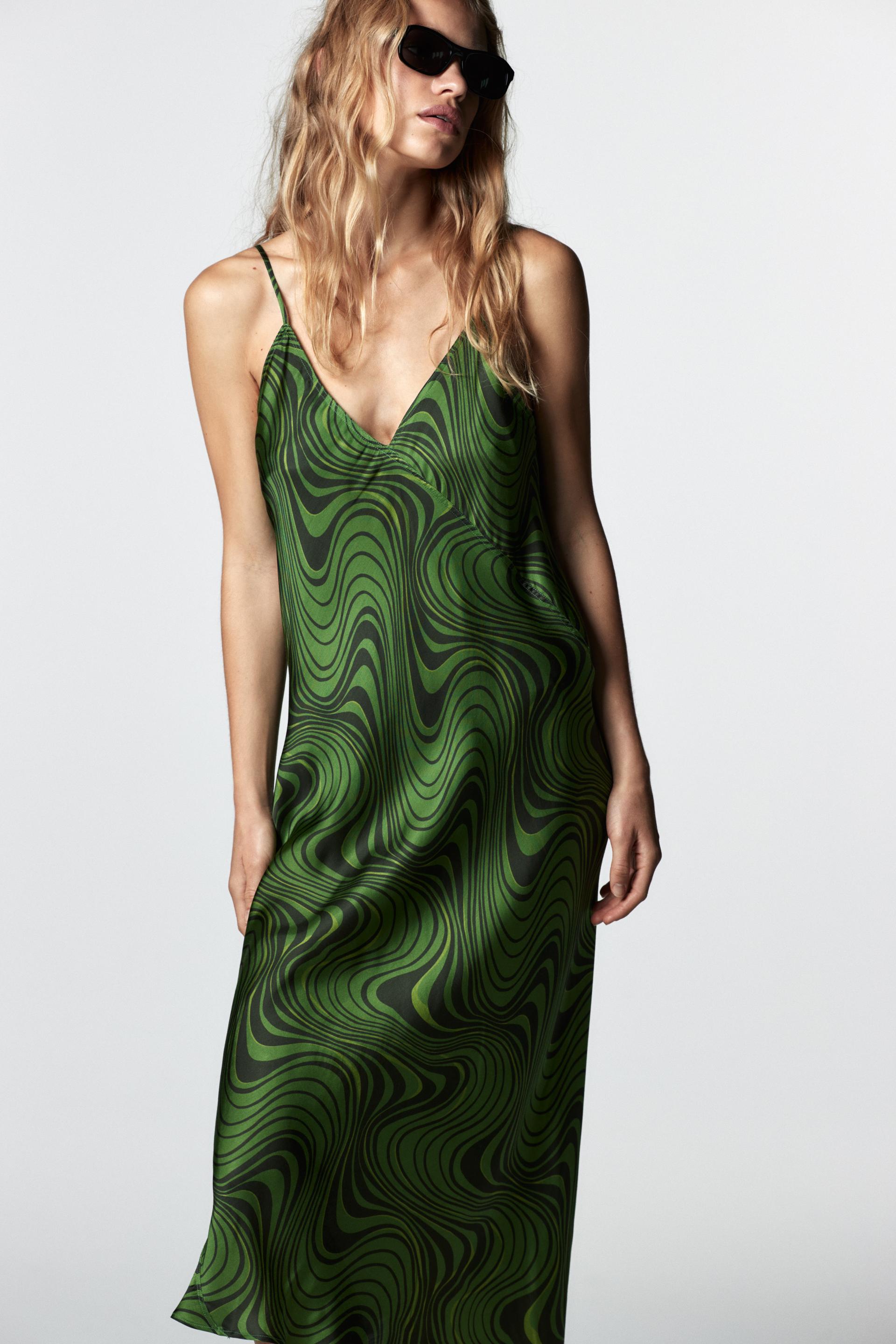 Zara PRINTED MIDI DRESS, £29.99