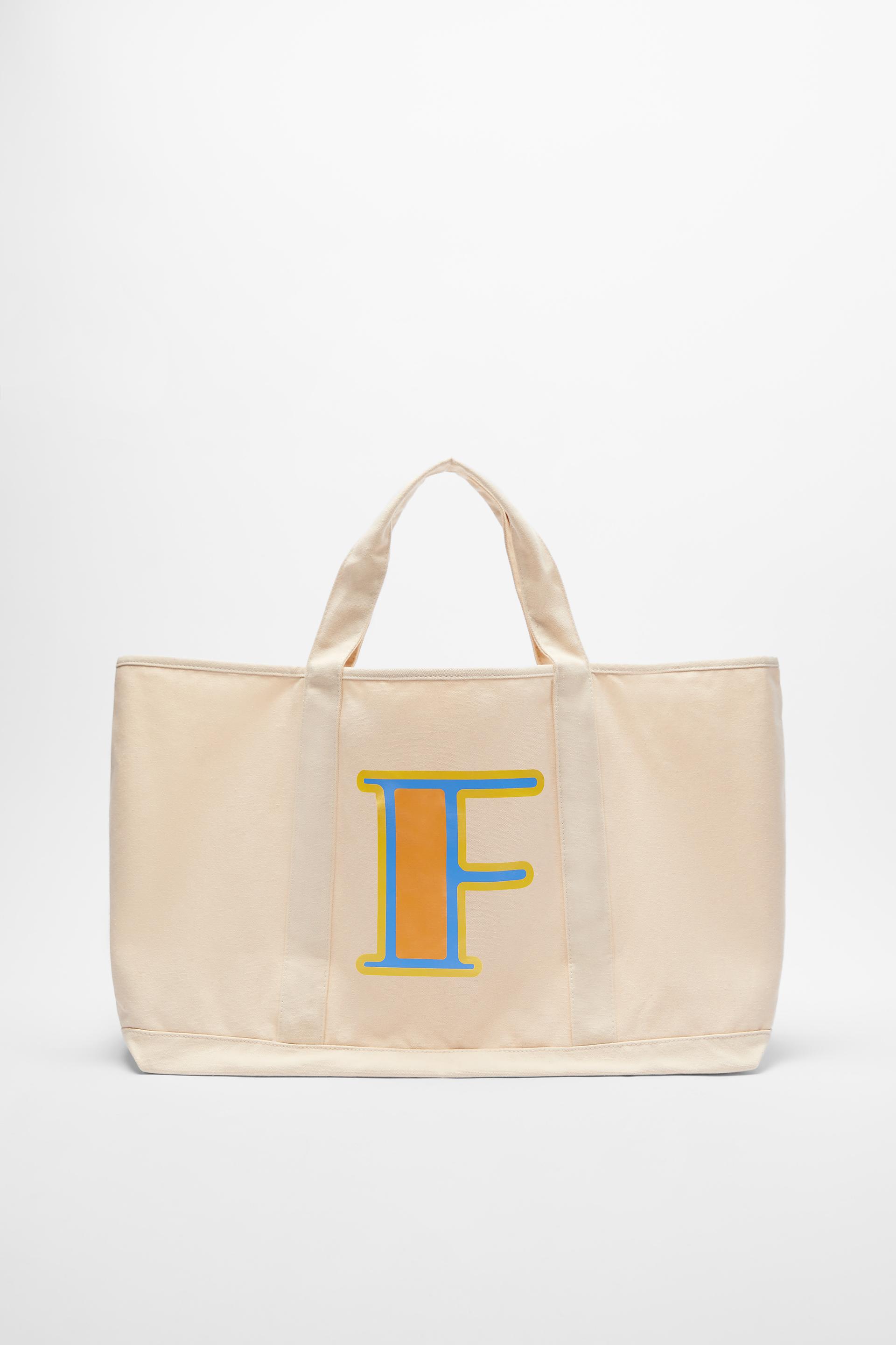 canvas bag with initials