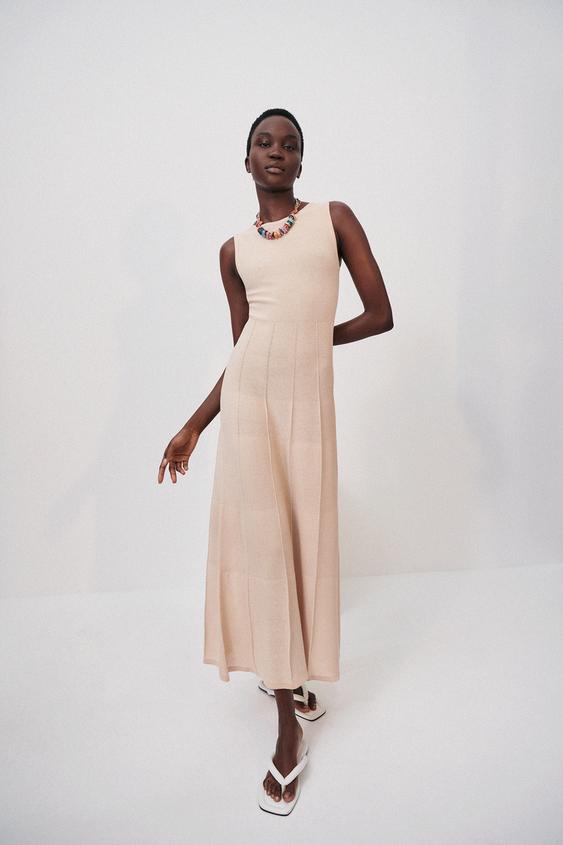 ロングニットワンピース バニラ Zara Japan 日本 ロングニットワンピース バニラ Zara Japan 日本