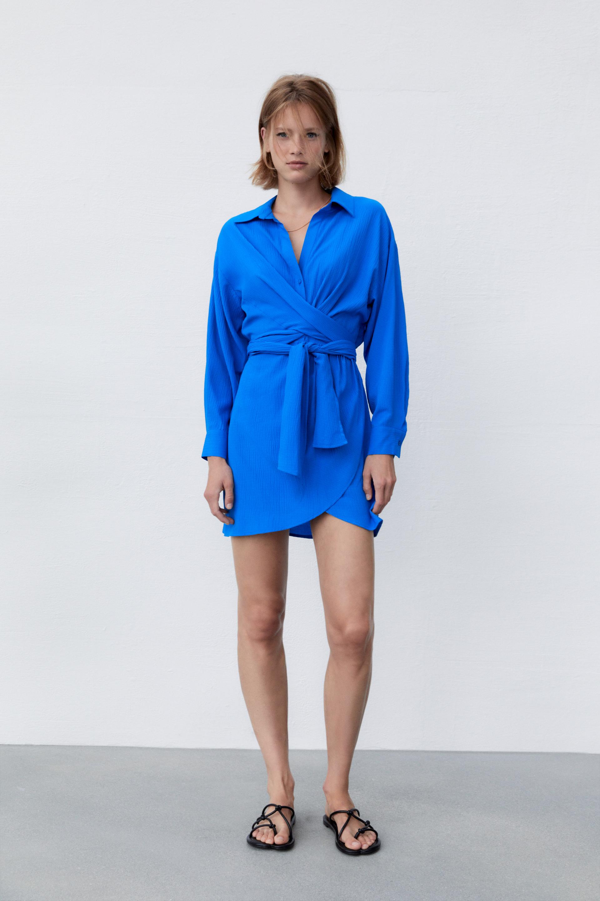 ベルト付きミニワンピース Zara Japan 日本