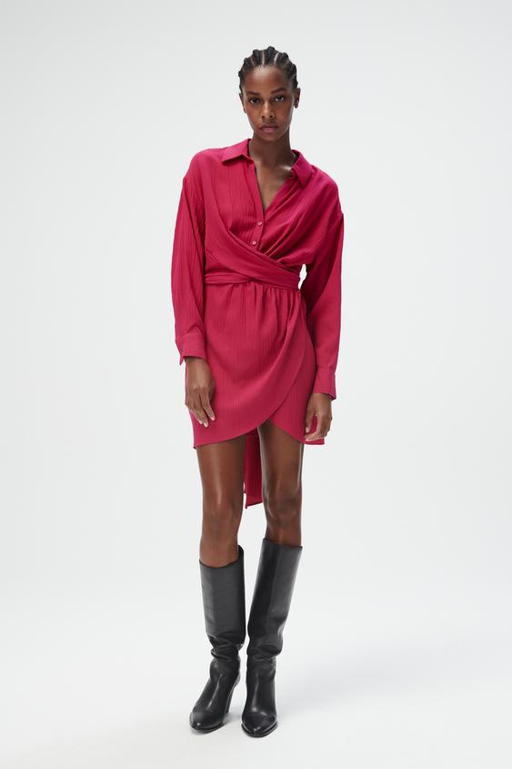 zara long dress with belt