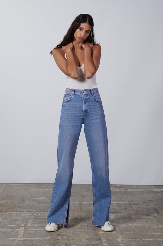 zara.com | ZW THE ‘90S FULL LENGTH JEANS WITH VENTS