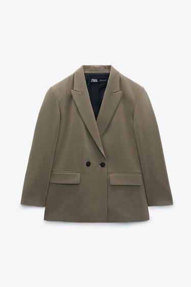 Image 2 of DOUBLE-BREASTED OVERSIZED BLAZER from Zara