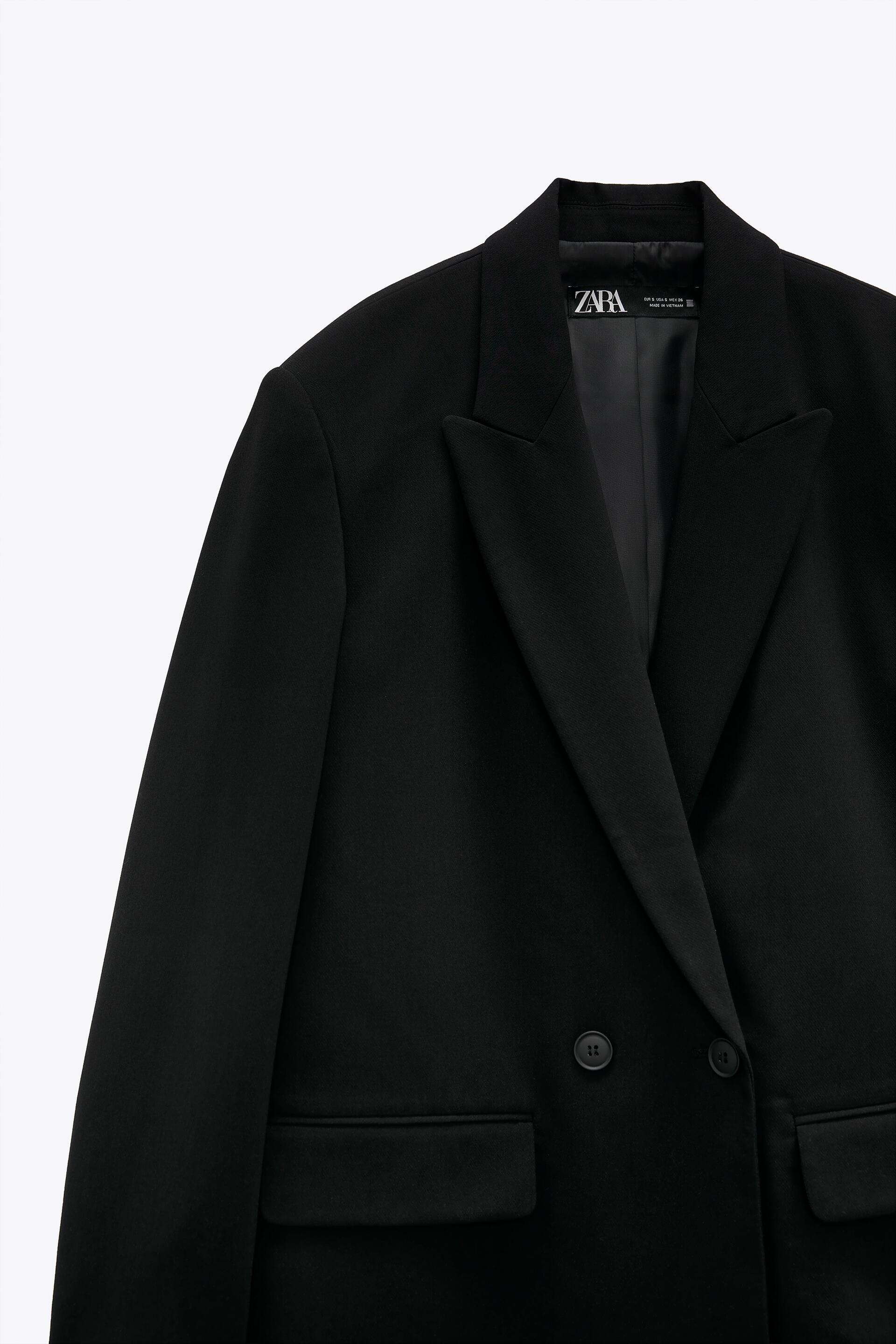 Double breasted oversized blazer zara Clearance