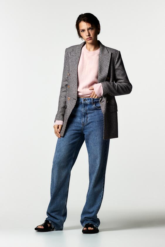 zara dogtooth blazer