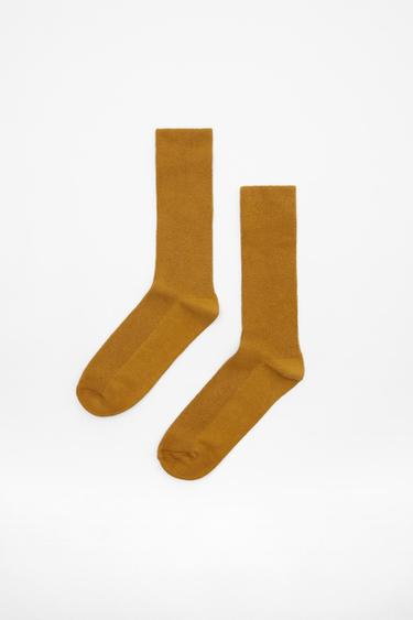 リブ ソックス オークル Zara Japan 日本